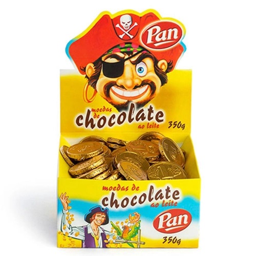Clique Aqui para Comprar Moedas de Chocolate ao Leite Piratas do Caribe