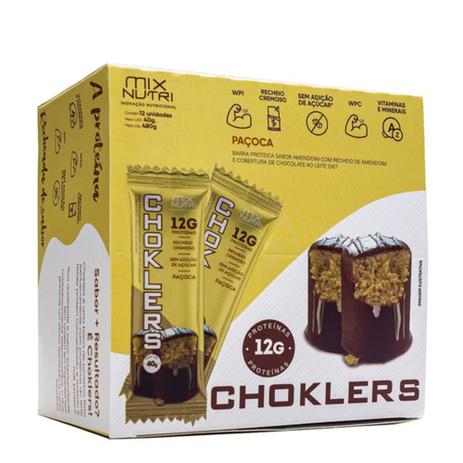 Clique Aqui para Comprar Barra de Proteína CHOKLERS Paçoca MIX NUTRI