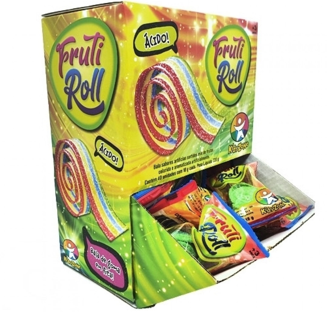 Clique Aqui para Comprar Bala de Gomas em Fita Fruti Roll