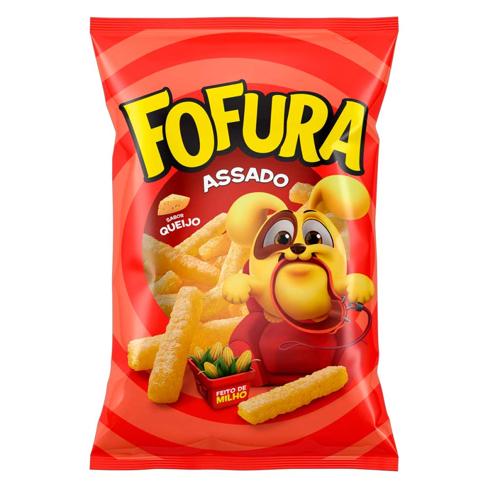 Clique aqui para Comprar Salgadinho Fofura Sabor Queijo Kit 10 Unidades