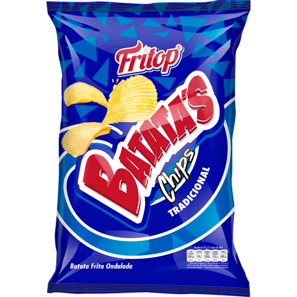 Clique aqui para Comprar Salgadinho Batata Fritop Batatão Sabor Tradicional Kit 24 Unidades